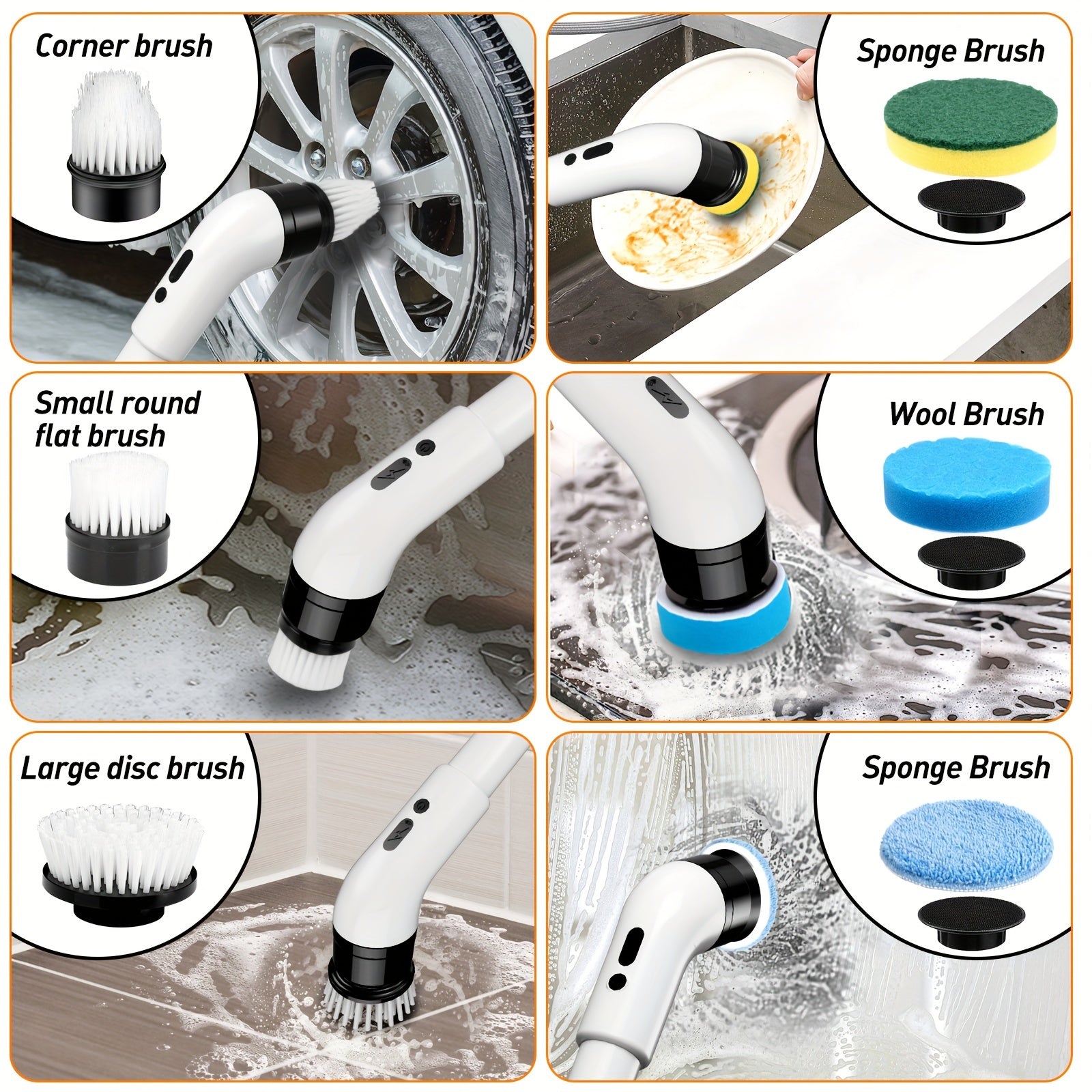 Electric Rotating Brush Washer