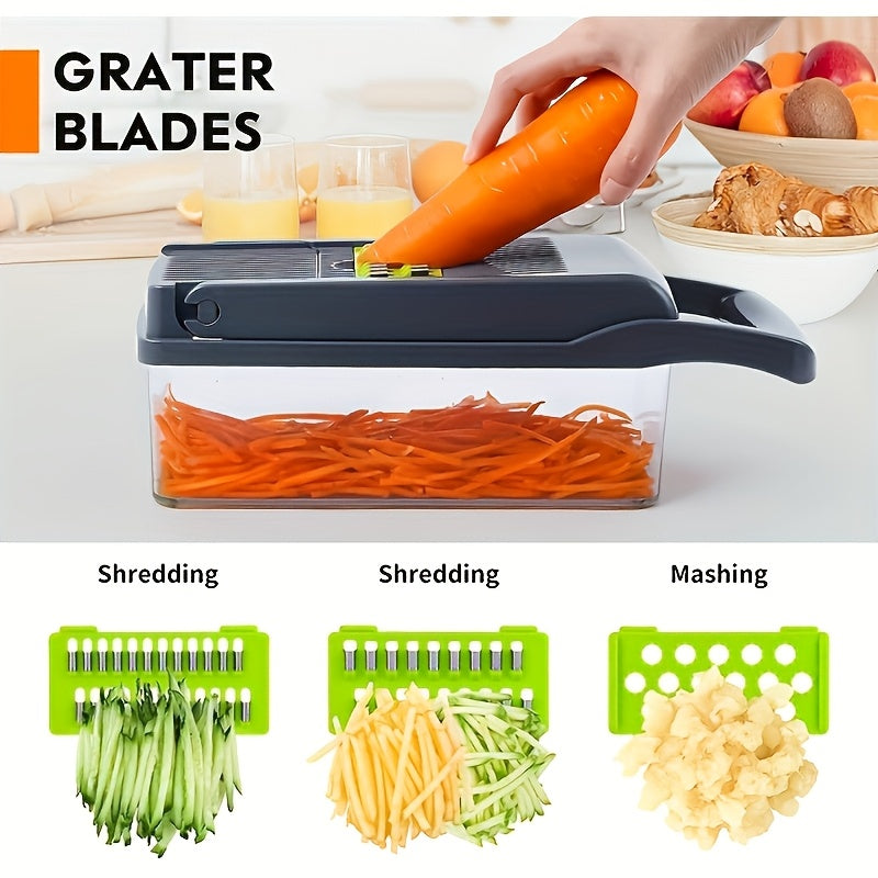 16-in-1 Manual Vegetable Chopper Set