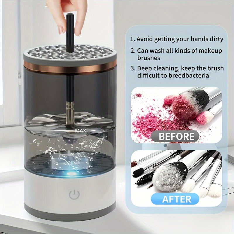 USB-Powered Electric Makeup Brush Cleaner & Dryer