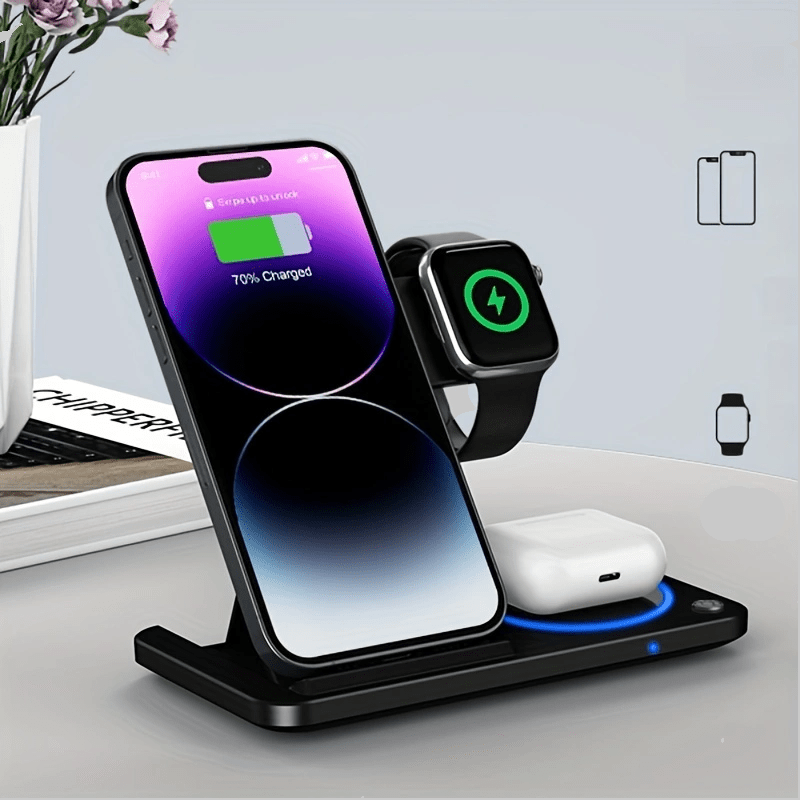 3-in-1 Foldable Wireless Charger Station