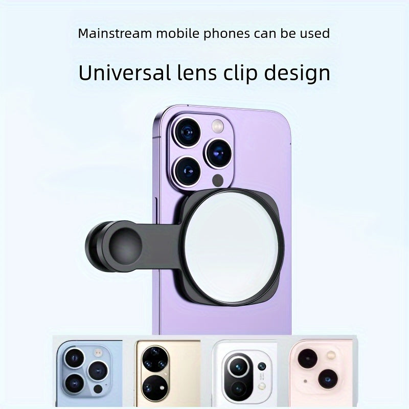 Smartphone Selfie Mirror with Secure Clip