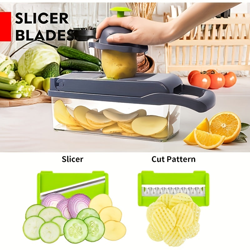 16-in-1 Manual Vegetable Chopper Set