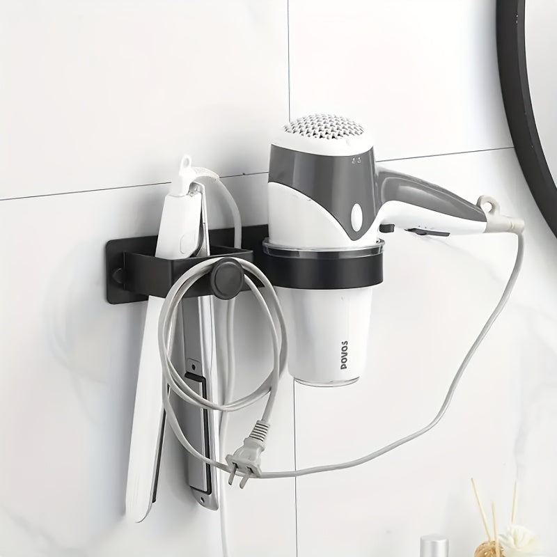 Wall-Mounted Hair Styling Tool Organizer