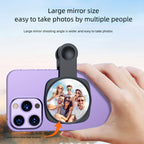 Smartphone Selfie Mirror with Secure Clip