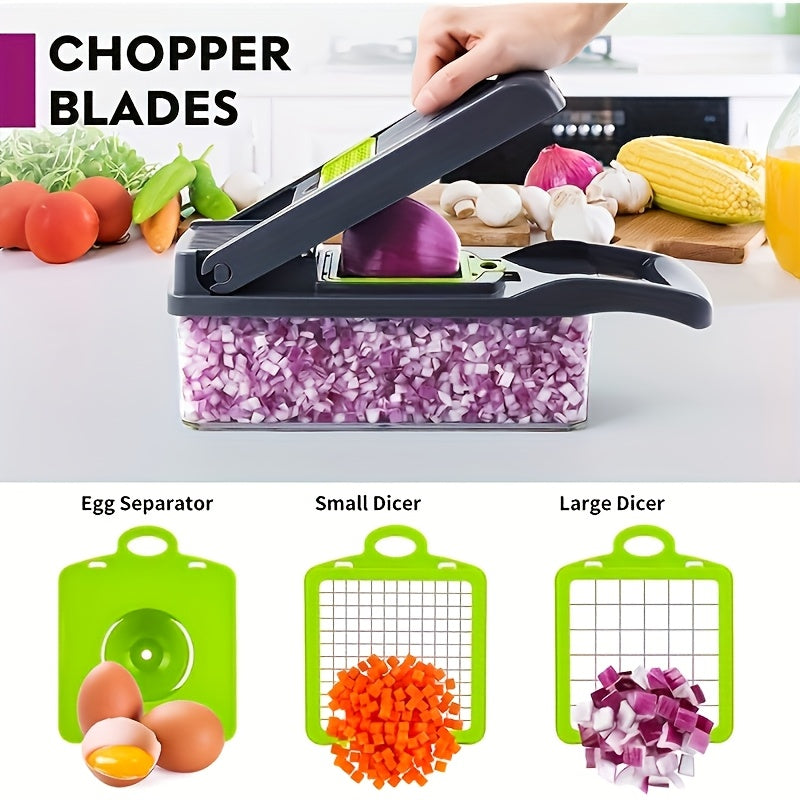 16-in-1 Manual Vegetable Chopper Set