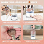USB-Powered Electric Makeup Brush Cleaner & Dryer