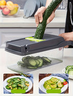 16-in-1 Manual Vegetable Chopper Set