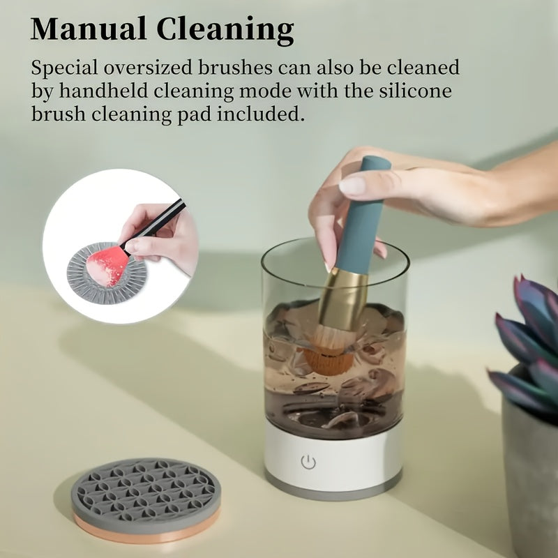 USB-Powered Electric Makeup Brush Cleaner & Dryer