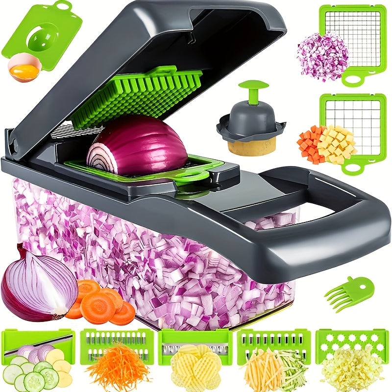 16-in-1 Manual Vegetable Chopper Set