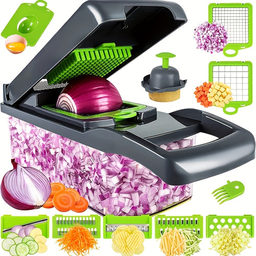16-in-1 Manual Vegetable Chopper Set