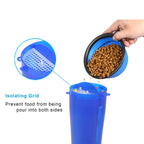 Pet Food Storage & Collapsible Bowl