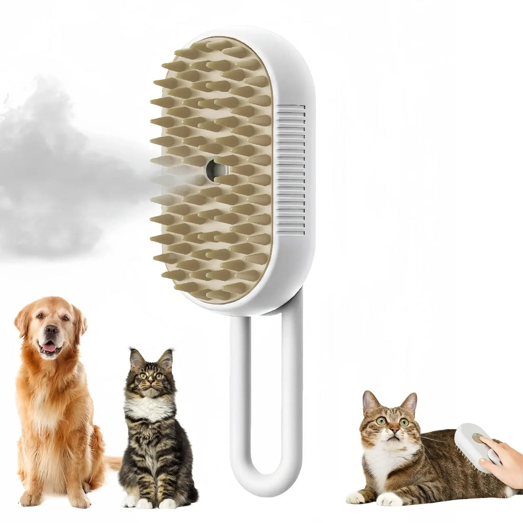 3 in 1 Pet Massage Brush With Steam