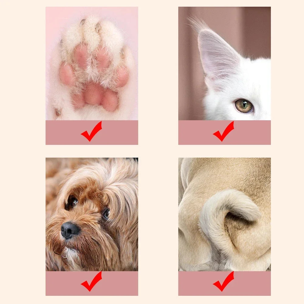 Waterproof Pet Hair Trimmer with Light