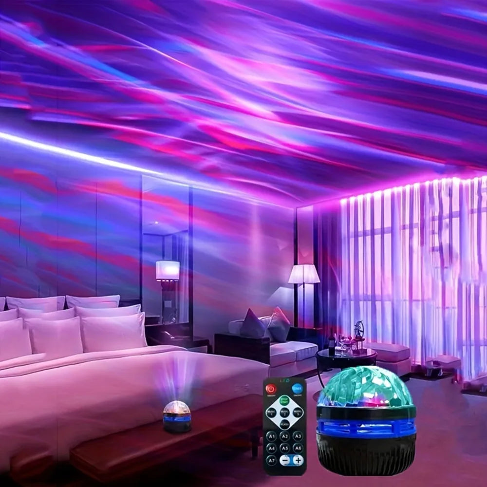 LED Starry Galaxy Ocean Wave Projector