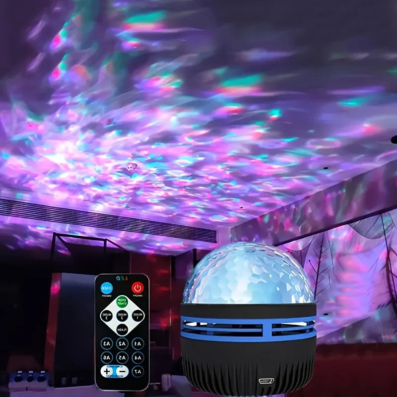 LED Starry Galaxy Ocean Wave Projector