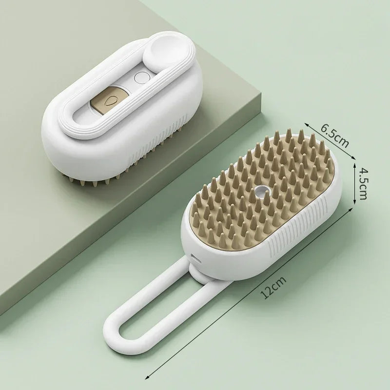 3 in 1 Pet Massage Brush With Steam