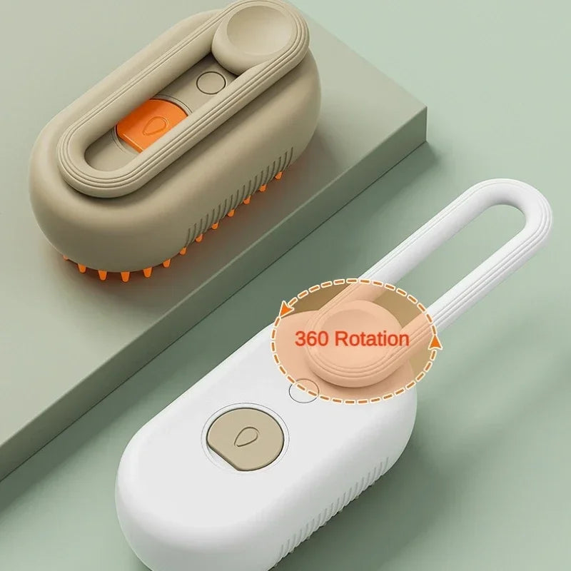 3 in 1 Pet Massage Brush With Steam