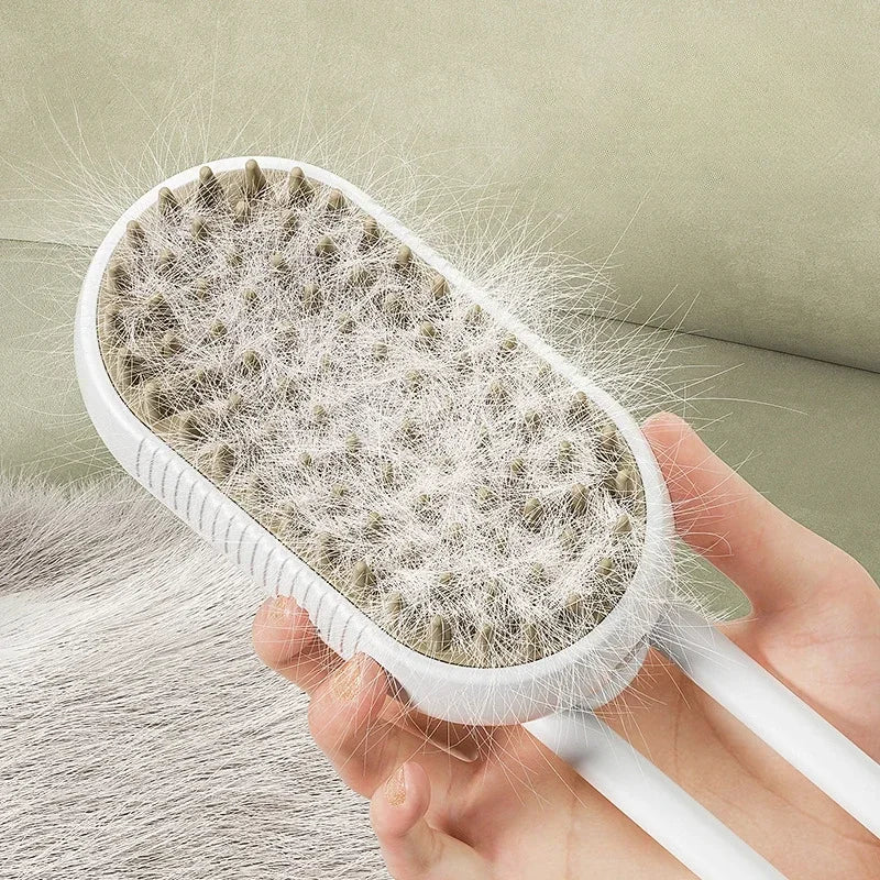 3 in 1 Pet Massage Brush With Steam