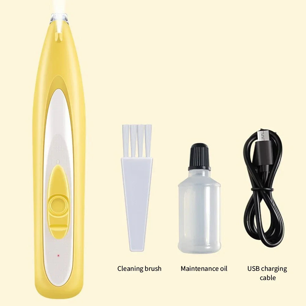 Waterproof Pet Hair Trimmer with Light