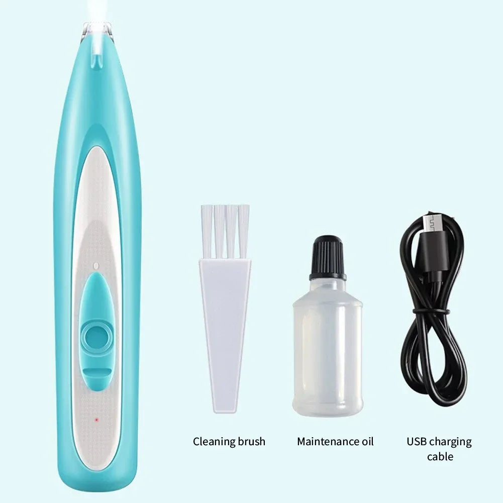 Waterproof Pet Hair Trimmer with Light