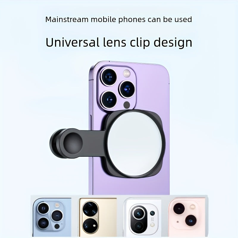Smartphone Selfie Mirror with Secure Clip