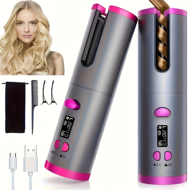 USB Rechargeable Automatic Hair Curler for Women