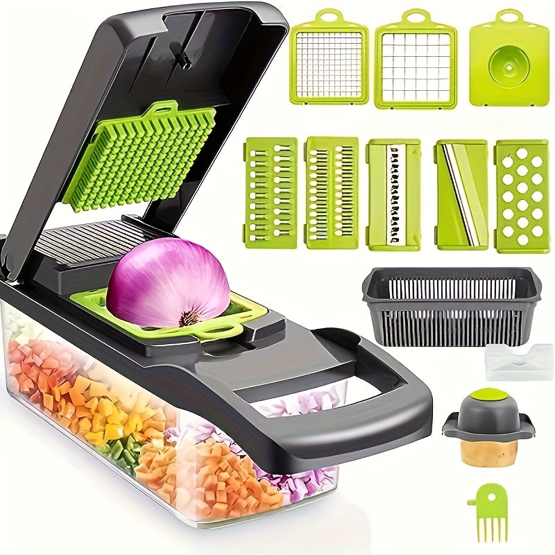 16-in-1 Manual Vegetable Chopper Set