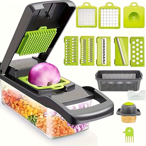 16-in-1 Manual Vegetable Chopper Set