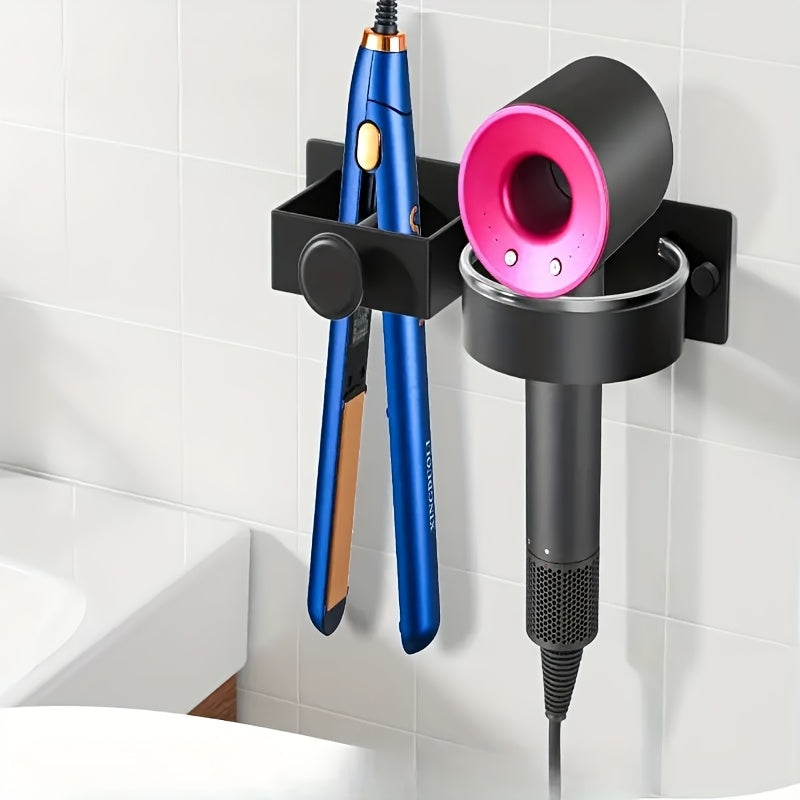 Wall-Mounted Hair Styling Tool Organizer