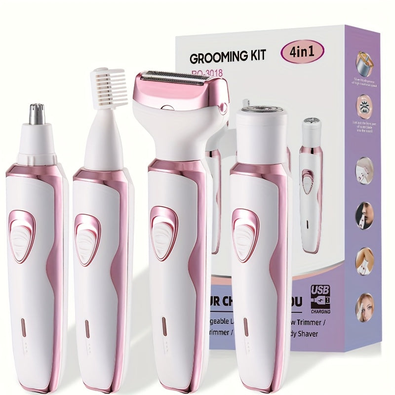 Electric Razor for Women 4-in-1
